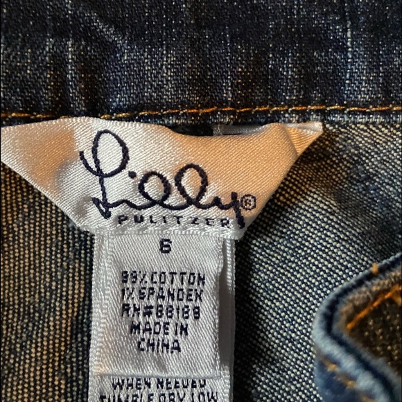 Lilly Pulitzer Vintage Embroidered Jeans. - Picture 4 of 6